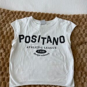 Bershka White Positano Kids T-Shirt